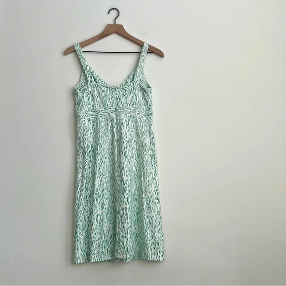 J. McLaughlin Karla  Dress Catalina Cloth Sleeveless Green Geometric Print Small - Picture 11 of 14